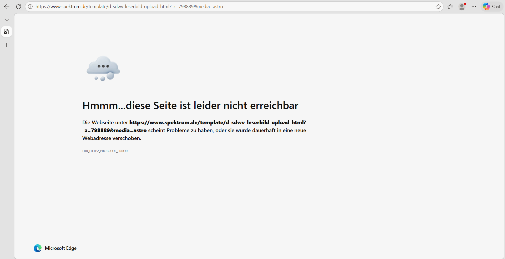 Fehlermeldung