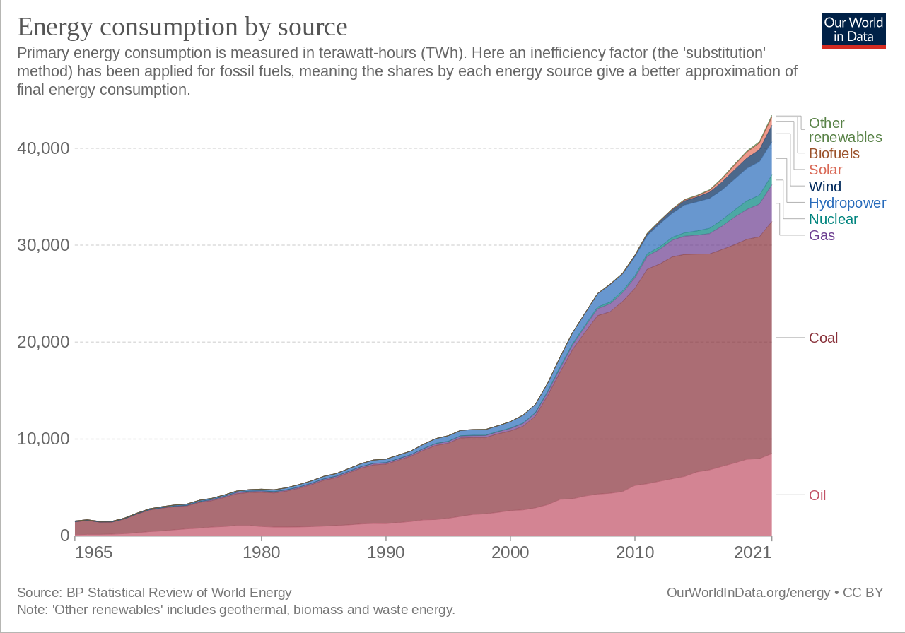 Energy Consumption by Source China