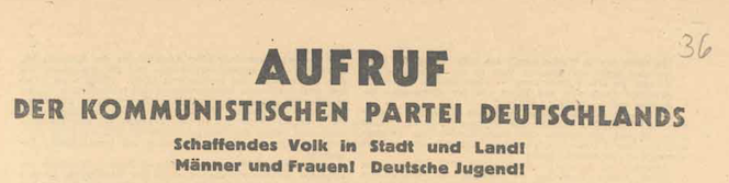 Aufruf KPD 1945