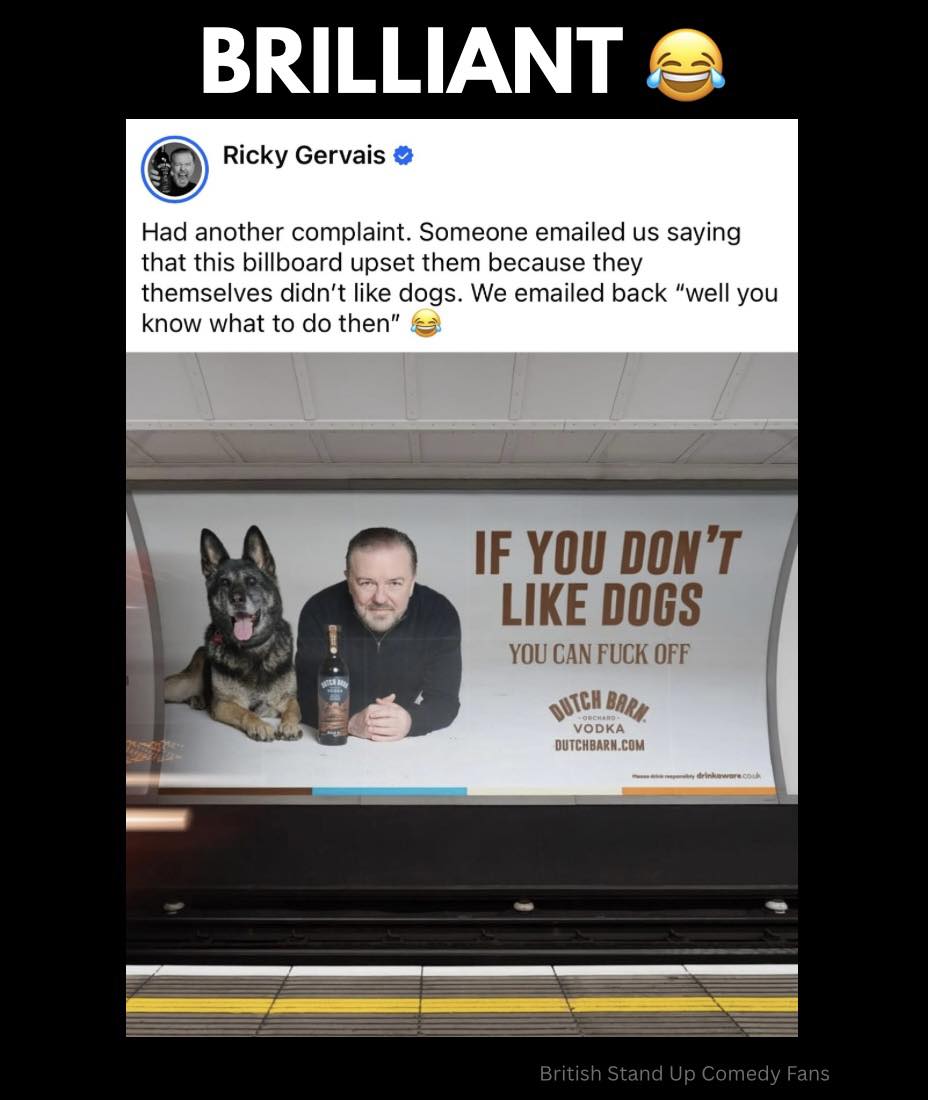 r gervais ldn poster - Copy