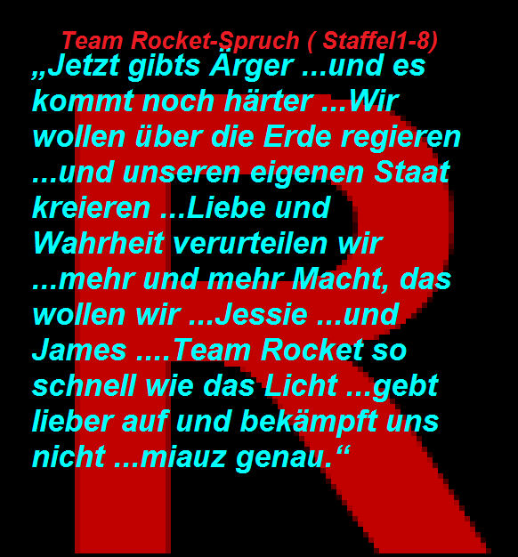 der erste team rocket slogan by heartesa
