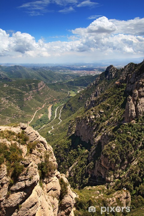 aufkleber-blick-vom-berg-montserrat-in-d