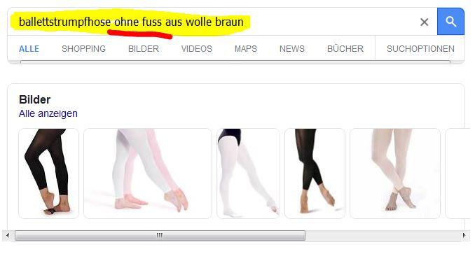 ballettstrumpfhose ohne fuss