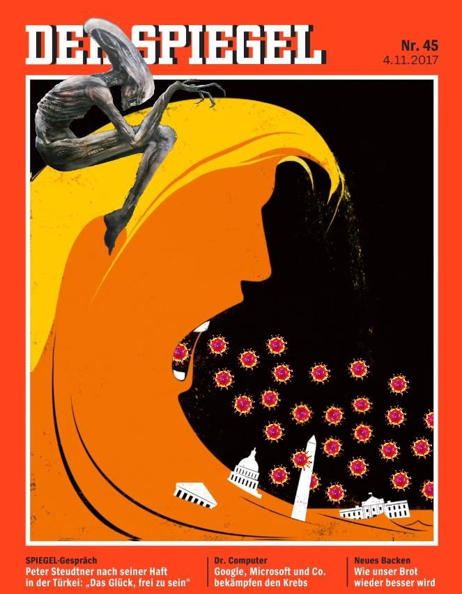 spiegel mit virus trump