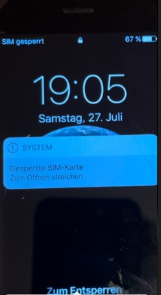 Uhrzeit Datum ohne Entsperren