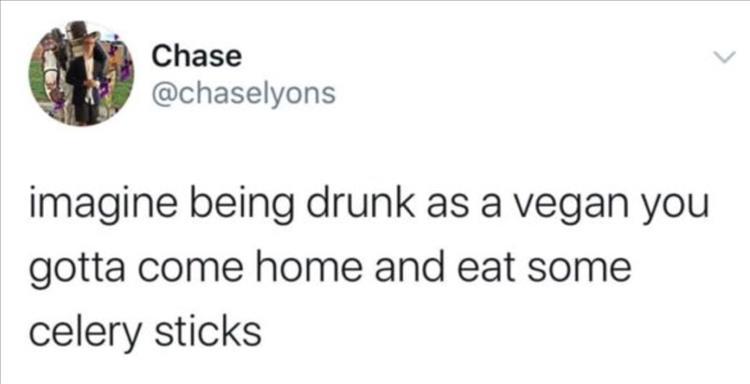 drunk vegan