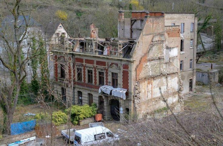 Weinheim verfallene Villa.