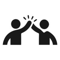 high-five-people-icon-on-white-backgroun