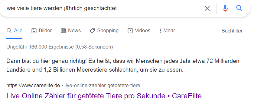 Tiere pro Jahr