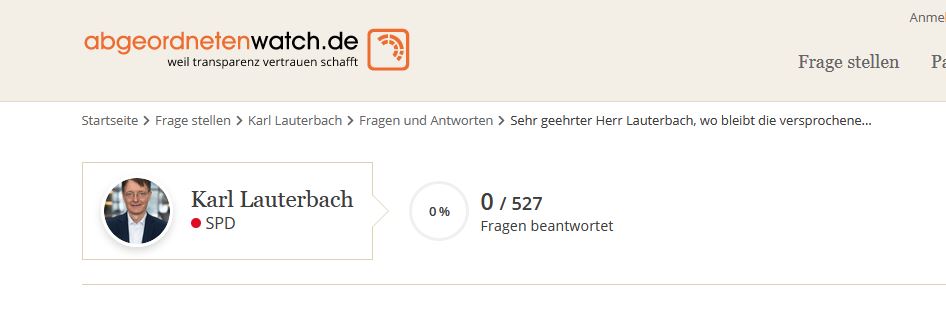 keine fragen beantwortet