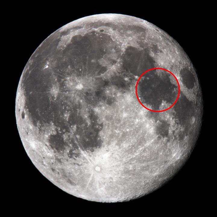 Location of Mare Tranquillitatis