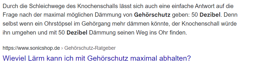 dezibel lrmschutz maximal