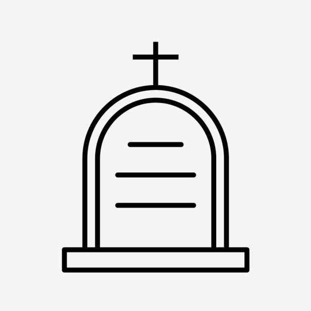 cemetery-line-black-icon-png 309174