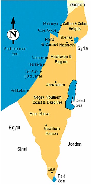 israel map