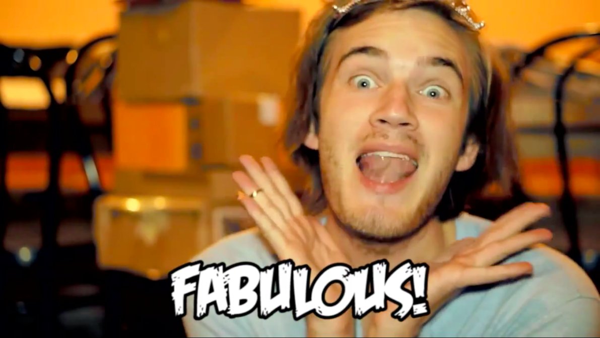 its called being fabulous pewdiepie gif 