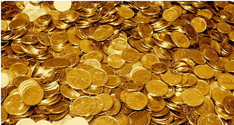 Large-pile-of-gold-coins