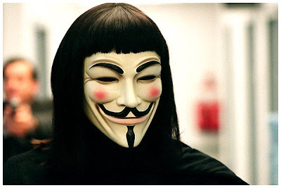 v for vendetta V popup