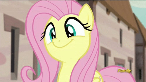 fluttershy swaying her head to the song 