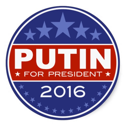 putin for president 2016 round stickers-