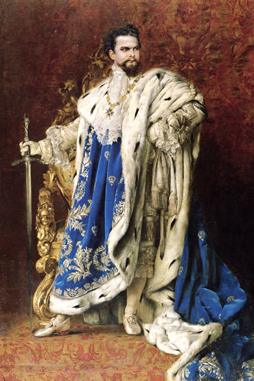 Ludwig II portrait by Gabriel Schachinge