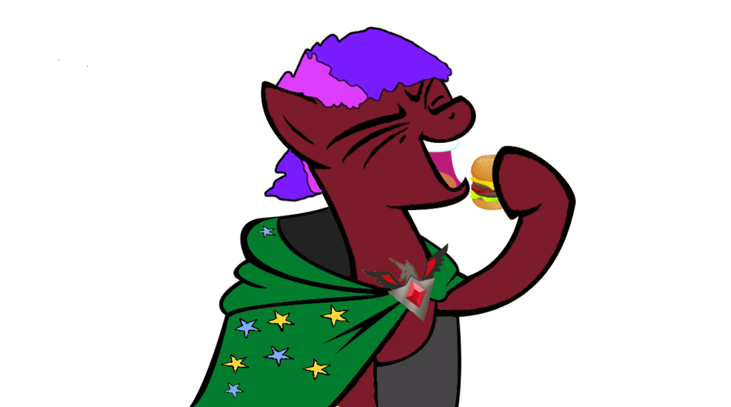 my oc eating a burger by lyraonabank d7q