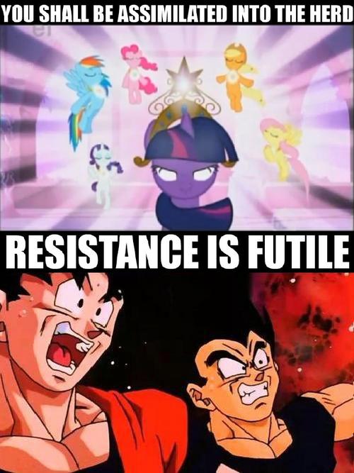 Hilarious MLP and DBZ picture