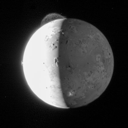Tvashtar volcano on Io from New Horizons