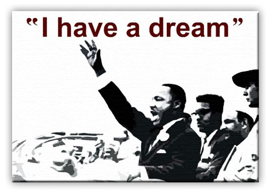 martin luther king i have a dream canvas