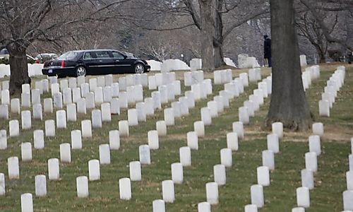 u Friedhof Arlington wo USSoldaten begra