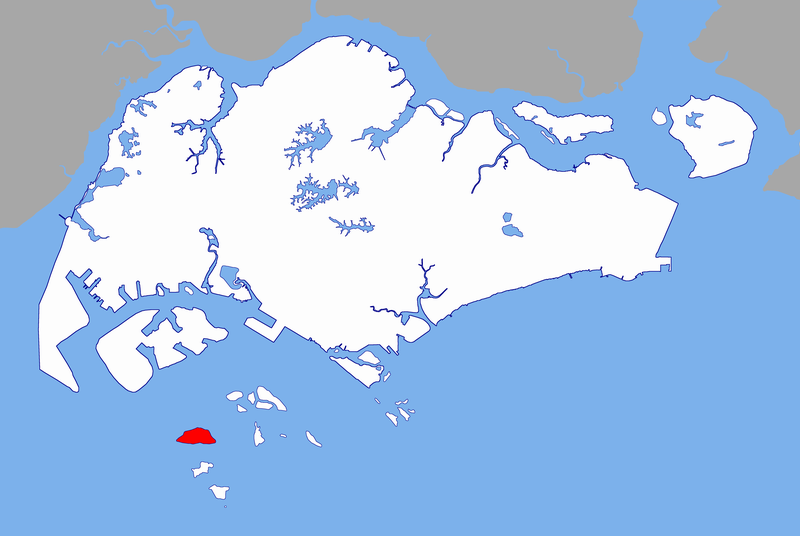 Pulau Sudong locator map