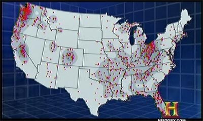 bigfoot sighting density