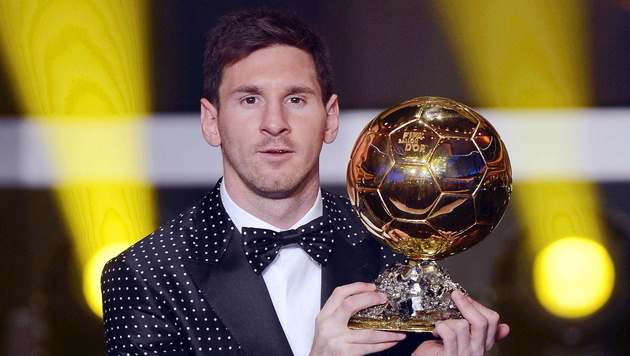 Lionel Messi zum vierten Mal in Folge We