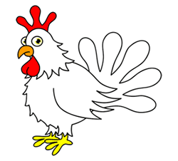 cartoon chicken