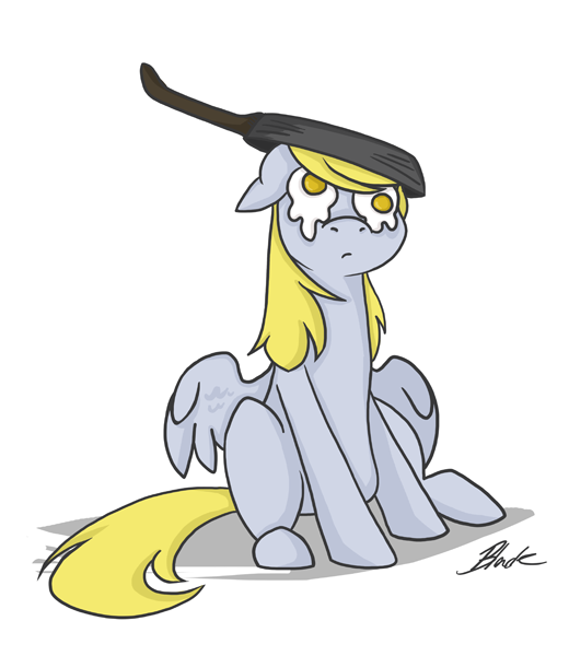 mlp   derpy   fried egg eyes by caycowa-