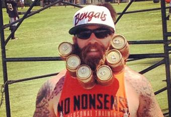 IFWT Bengals fan beer beard 2