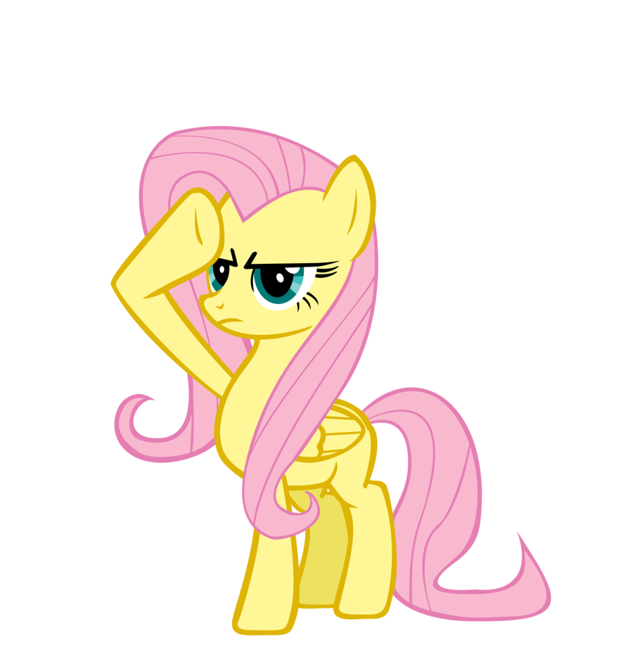 fluttershy salute by deilan12-d4bc6li