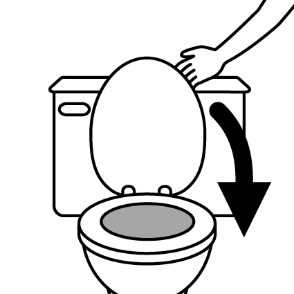 toiletlid down l