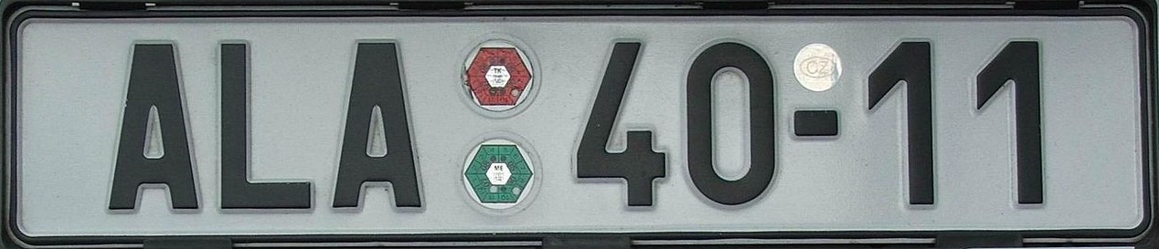 Czech registration 90s