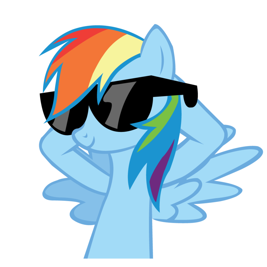 mlp rainbow dash 20  cooler vector by go