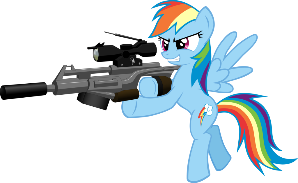 151173 safe rainbow dash gun weapon rifl