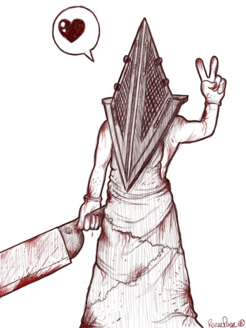 Pyramid Head from Silent Hill by wytwolf