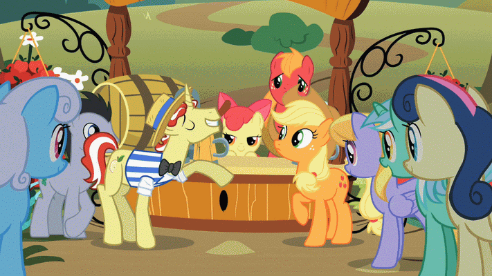 125211 - animated applejack apple bloom