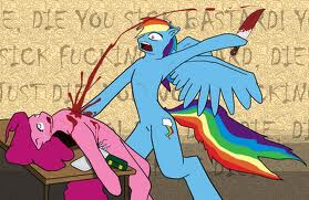 rainbow dash kills pinkie pie      xd by