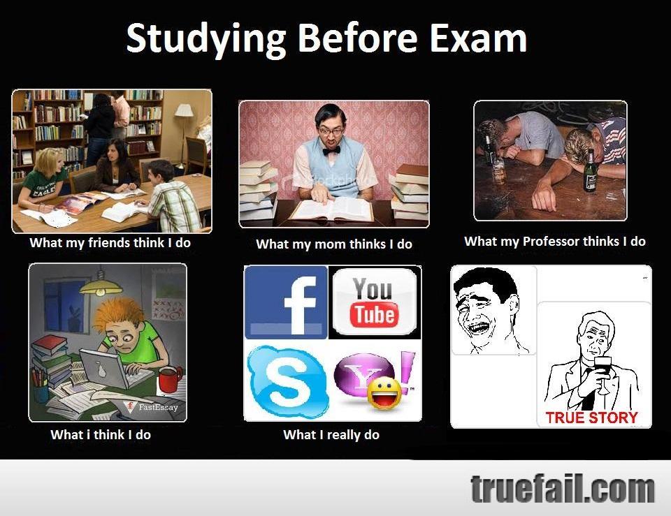 Bilder-Thread 1329885903 Studying Before Exam gag