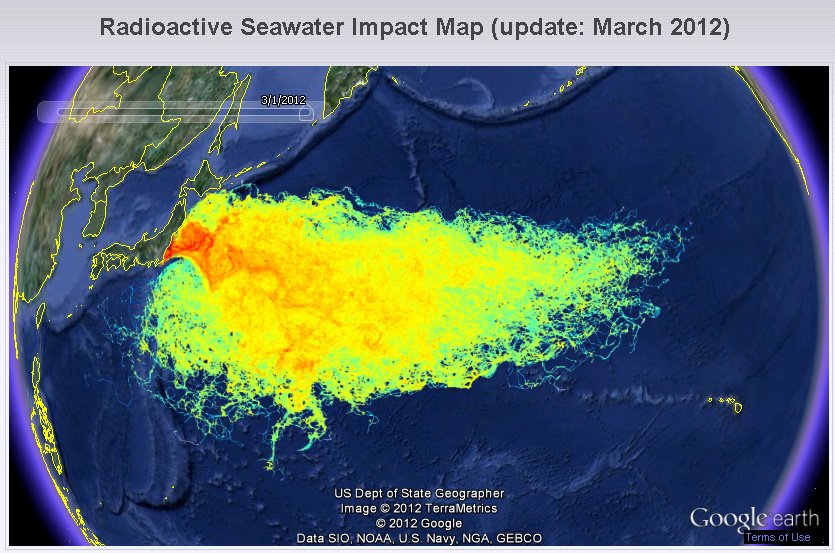 fukushima radiation map