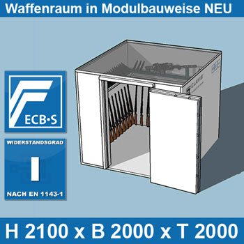 Waffenkammer Waffenraum Wertschutzraum n