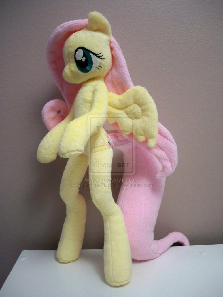 fluttershy anthro plushie by yukamina pl