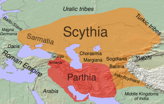 Scythia-Parthia 100 BC