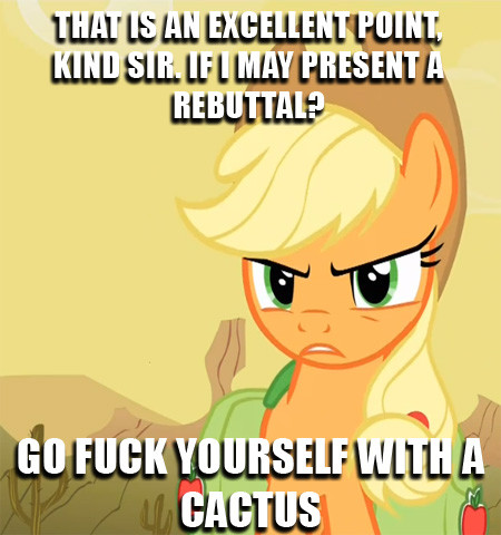 applejack go fuck yourself