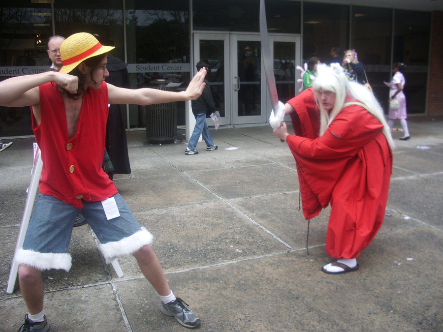 Luffy vs Inuyasha by ZandZB